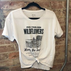Anthropologie wildflower t-shirt